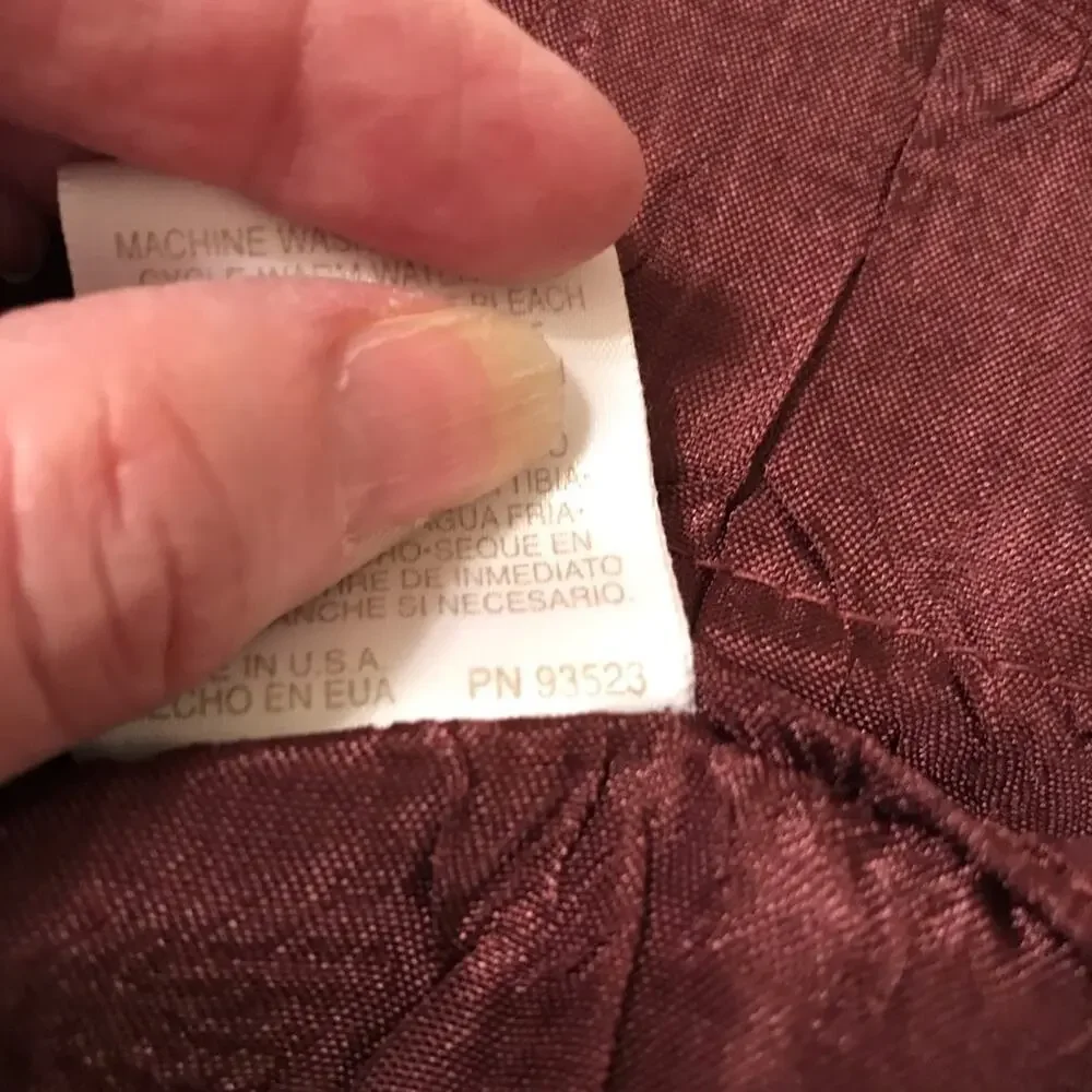 NWT Croscill Curtain Panels in Burgundy 41